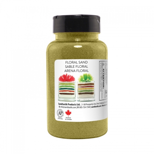Floral Colored Sand - Lizard Green - 22 oz (623 g) Bottle